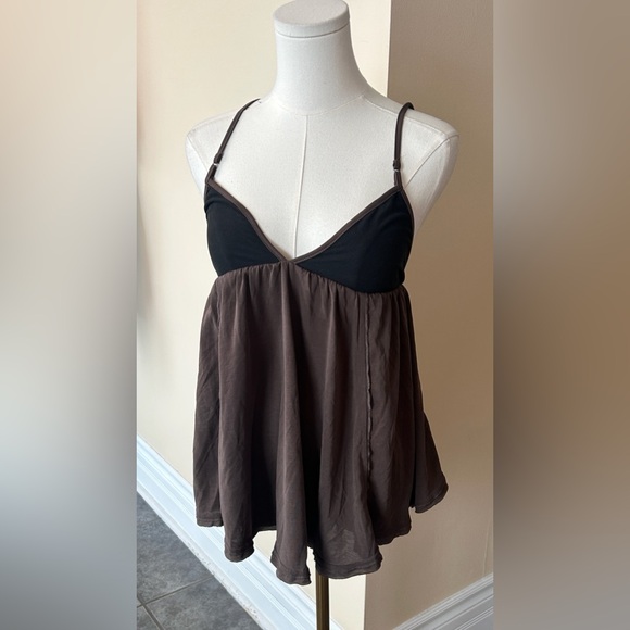 FREE PEOPLE Trixie Tunic in brown size extra small - Picture 7 of 10